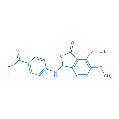 4-((4,5-Dimethoxy-3-oxo-1,3-dihydroisobenzofuran-1-yl)amino)benzoic acid 1g