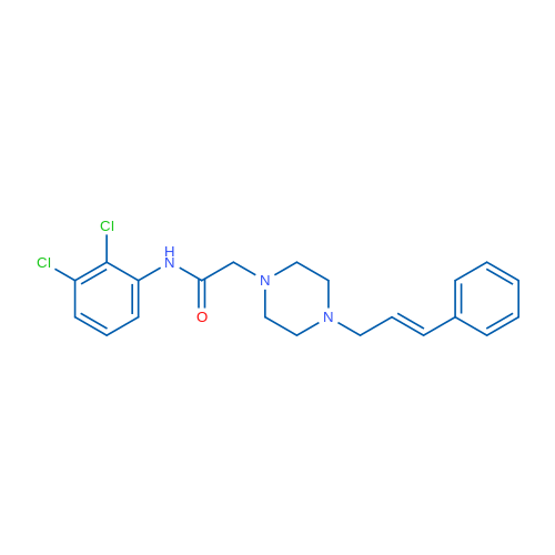 N-(2,3-Dichlorophenyl)-2-{4-[(2E)-3-phenylprop-2-en-1-yl]piperazin-1-yl}acetamide 1g