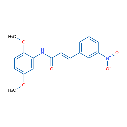 (2E)-N-(2,5-Dimethoxyphenyl)-3-(3-nitrophenyl)prop-2-enamide 1g