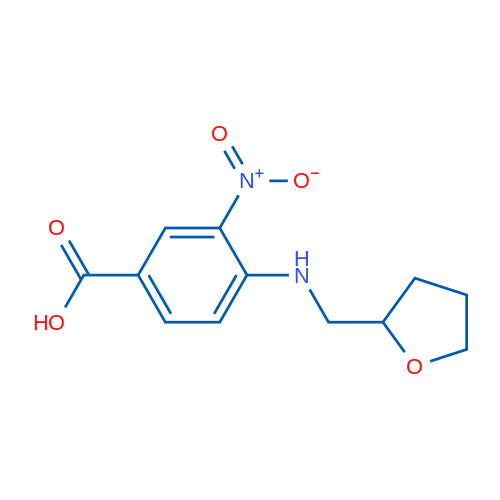 3-Nitro-4-(((tetrahydrofuran-2-yl)methyl)amino)benzoic acid 1g