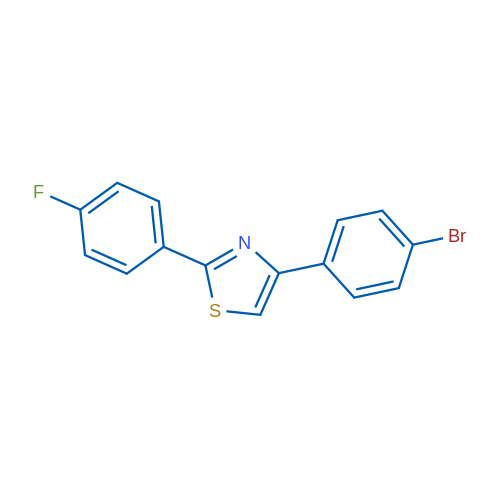 4-(4-BRomo-phenyl)-2-(4-fluoro-phenyl)-thiazole 1g