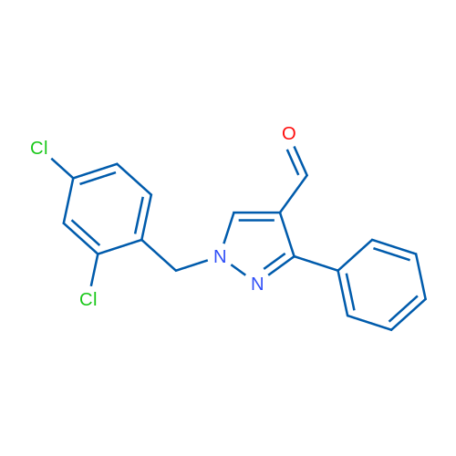 1-(2,4-Dichlorobenzyl)-3-phenyl-1H-pyrazole-4-carbaldehyde 5g