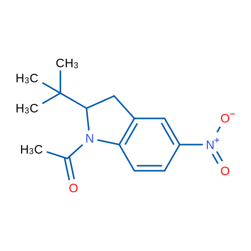 1-(2-(tert-Butyl)-5-nitroindolin-1-yl)ethanone 1g