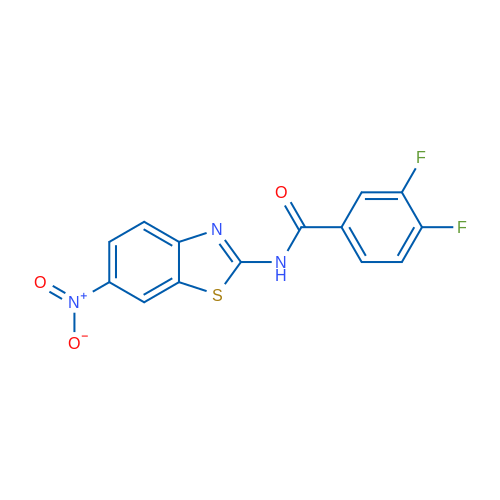 3,4-Difluoro-N-(6-nitrobenzo[d]thiazol-2-yl)benzamide 1g