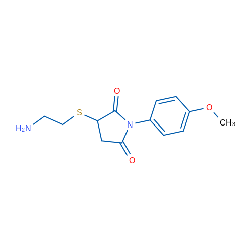 3-((2-Aminoethyl)thio)-1-(4-methoxyphenyl)pyrrolidine-2,5-dione 5g