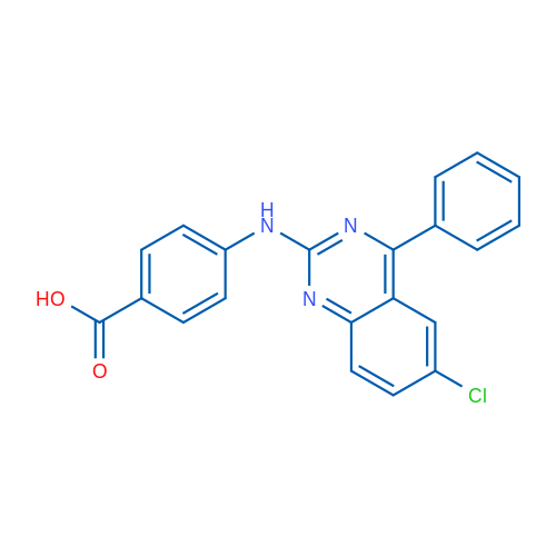 4-[(6-Chloro-4-phenylquinazolin-2-yl)amino]benzoic acid 10g