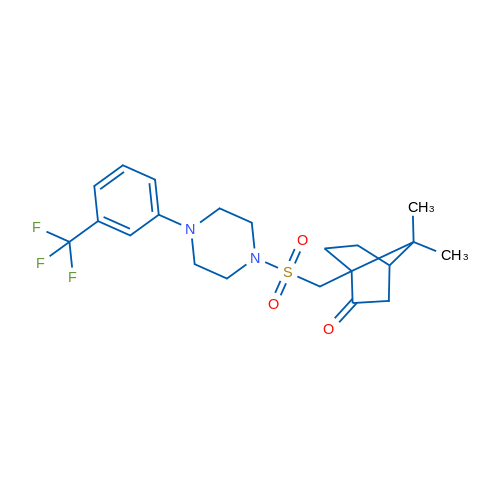 7,7-Dimethyl-1-[({4-[3-(trifluoromethyl)phenyl]piperazin-1-yl}sulfonyl)methyl]bicyclo[2.2.1]heptan-2-one 1g