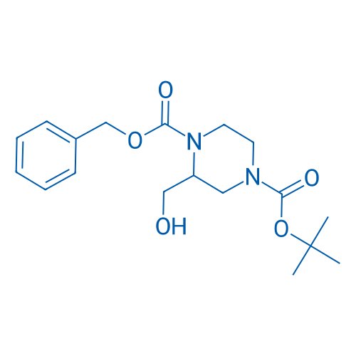 1-Benzyl 4-tert-butyl 2-(hydroxymethyl)piperazine-1,4-dicarboxylate 250mg