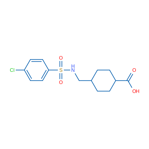 4-[(4-Chlorobenzenesulfonamido)methyl]cyclohexane-1-carboxylic acid 1g