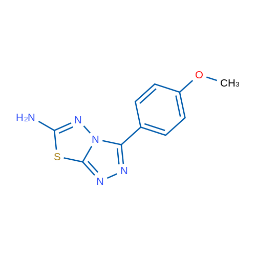 3-(4-Methoxyphenyl)-[1,2,4]triazolo[3,4-b][1,3,4]thiadiazol-6-amine 5g