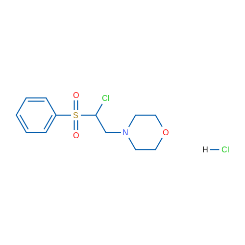 4-[2-(Benzenesulfonyl)-2-chloroethyl]morpholine hydrochloride 1g