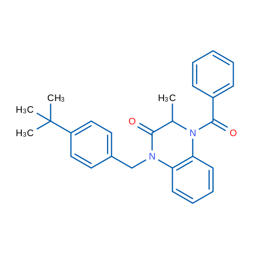 4-Benzoyl-1-[(4-tert-butylphenyl)methyl]-3-methyl-1,2,3,4-tetrahydroquinoxalin-2-one 1g