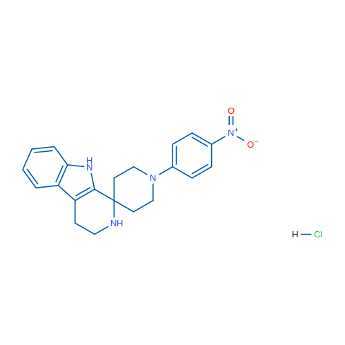 1-(4-Nitrophenyl)-2',3',4',9'-tetrahydrospiro[piperidine-4,1'-pyrido[3,4-b]indole] hydrochloride 1g