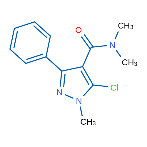 5-Chloro-N,N,1-trimethyl-3-phenyl-1H-pyrazole-4-carboxamide 1g