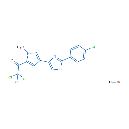 2,2,2-Trichloro-1-{4-[2-(4-chlorophenyl)-1,3-thiazol-4-yl]-1-methyl-1H-pyrrol-2-yl}ethan-1-one hydrobromide 1g