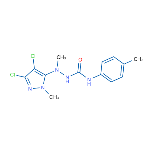 3-[(3,4-Dichloro-1-methyl-1H-pyrazol-5-yl)(methyl)amino]-1-(4-methylphenyl)urea 1g