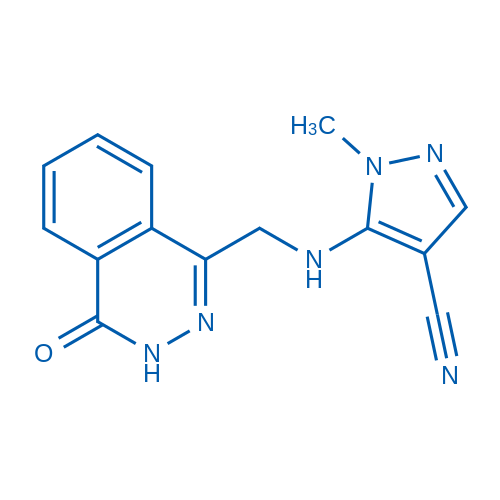 1-Methyl-5-{[(4-oxo-3,4-dihydrophthalazin-1-yl)methyl]amino}-1H-pyrazole-4-carbonitrile 50mg