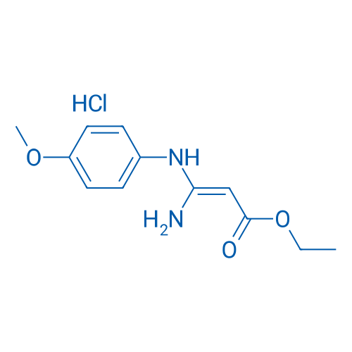 Ethyl 3-amino-3-(4-methoxyanilino)acrylate hydrochloride 1g