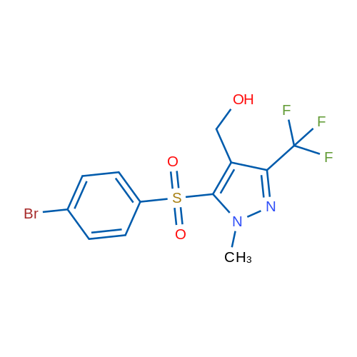 [5-(4-Bromobenzenesulfonyl)-1-methyl-3-(trifluoromethyl)-1H-pyrazol-4-yl]methanol 1g