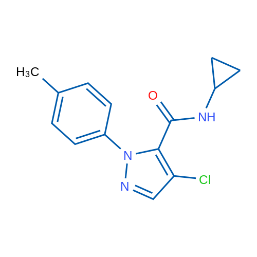 4-Chloro-N-cyclopropyl-1-(4-methylphenyl)-1H-pyrazole-5-carboxamide 1g