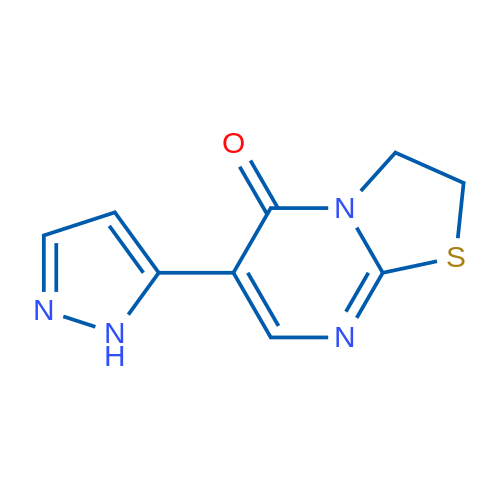 6-(1H-Pyrazol-5-yl)-2H,3H,5H-[1,3]thiazolo[3,2-a]pyrimidin-5-one 1g