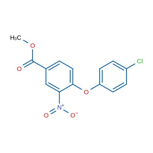 Methyl 4-(4-chlorophenoxy)-3-nitrobenzoate 5g