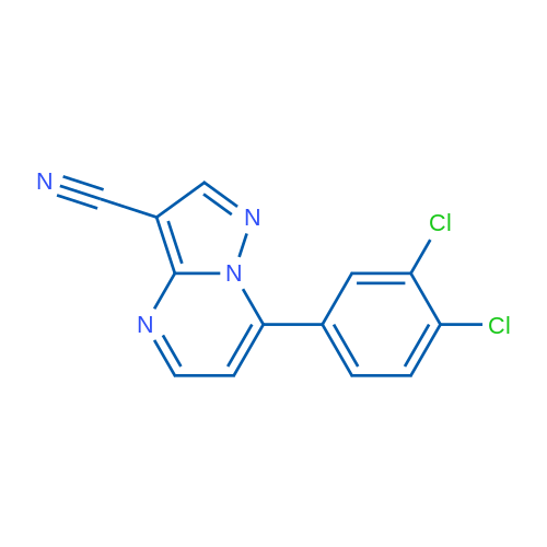 7-(3,4-Dichlorophenyl)pyrazolo[1,5-a]pyrimidine-3-carbonitrile 1g