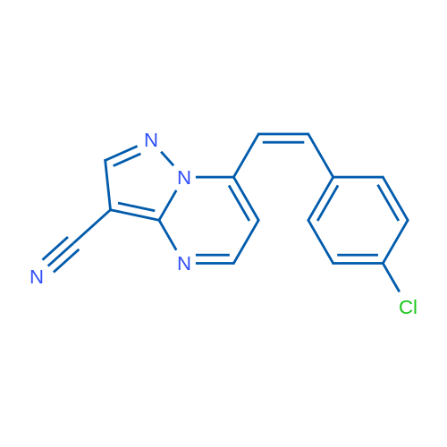 7-[(Z)-2-(4-Chlorophenyl)ethenyl]pyrazolo[1,5-a]pyrimidine-3-carbonitrile 1g