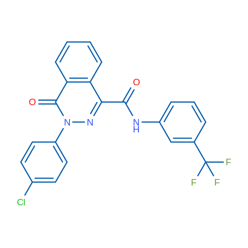 3-(4-Chlorophenyl)-4-oxo-N-[3-(trifluoromethyl)phenyl]-3,4-dihydrophthalazine-1-carboxamide 1g