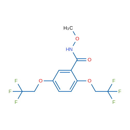 N-Methoxy-2,5-bis(2,2,2-trifluoroethoxy)benzamide 1g