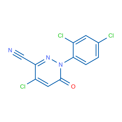 4-Chloro-1-(2,4-dichlorophenyl)-6-oxo-1,6-dihydropyridazine-3-carbonitrile 1g