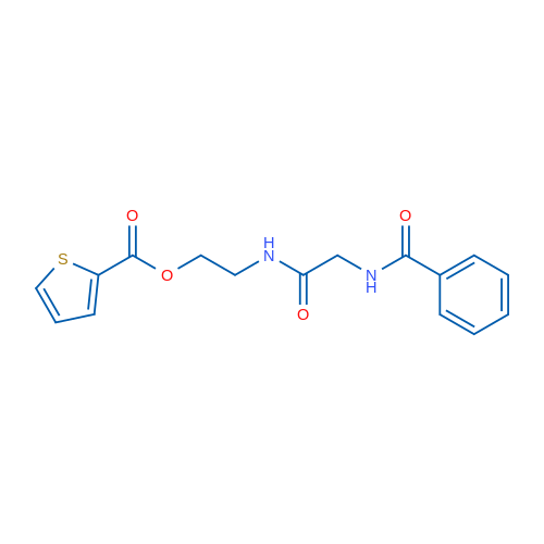 2-[2-(Phenylformamido)acetamido]ethyl thiophene-2-carboxylate 10mg