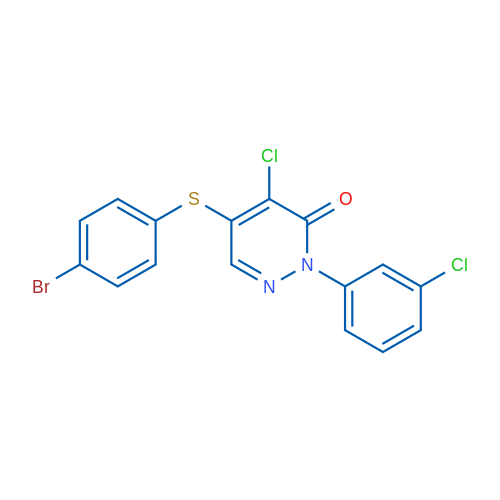 5-[(4-Bromophenyl)sulfanyl]-4-chloro-2-(3-chlorophenyl)-2,3-dihydropyridazin-3-one 1g