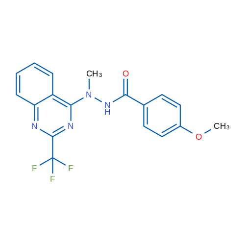 4-Methoxy-N'-methyl-N'-[2-(trifluoromethyl)quinazolin-4-yl]benzohydrazide 1g