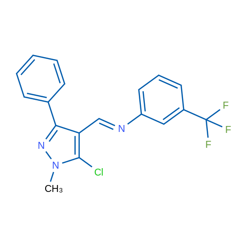 (1E)-1-(5-Chloro-1-methyl-3-phenyl-1H-pyrazol-4-yl)-N-[3-(trifluoromethyl)phenyl]methanimine 1g