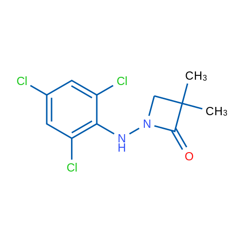 3,3-Dimethyl-1-[(2,4,6-trichlorophenyl)amino]azetidin-2-one 1g