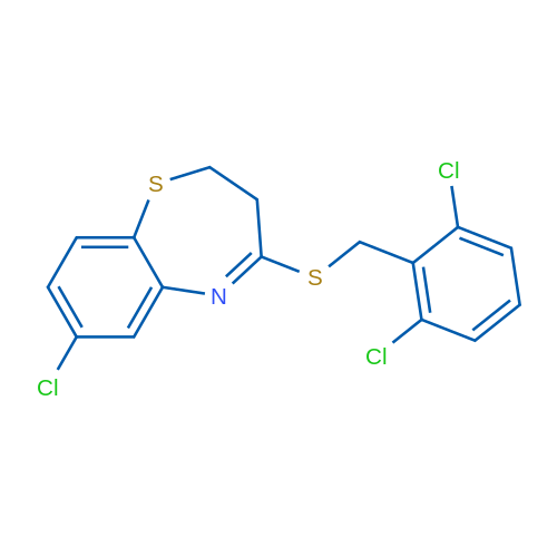 7-Chloro-4-{[(2,6-dichlorophenyl)methyl]sulfanyl}-2,3-dihydro-1,5-benzothiazepine 1g