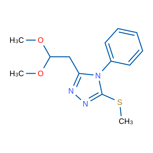 3-(2,2-Dimethoxyethyl)-5-(methylsulfanyl)-4-phenyl-4H-1,2,4-triazole 1g