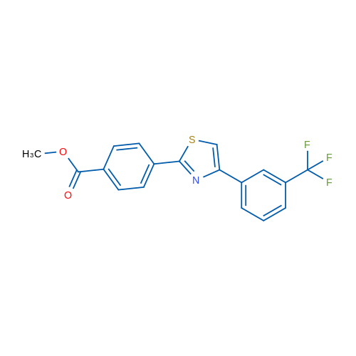 Methyl 4-{4-[3-(trifluoromethyl)phenyl]-1,3-thiazol-2-yl}benzoate 1g