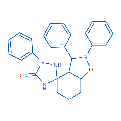 2,3,4'-Triphenyl-hexahydro-2H-spiro[1,2-benzoxazole-4,2'-[1,3,4]triazolidine]-5'-one 1g