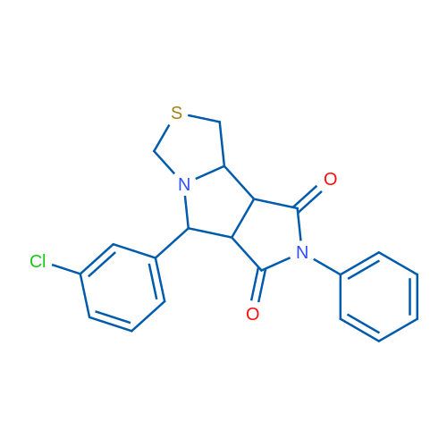 7-(3-Chlorophenyl)-10-phenyl-4-thia-6,10-diazatricyclo[6.3.0.0^{2,6}]undecane-9,11-dione 1g