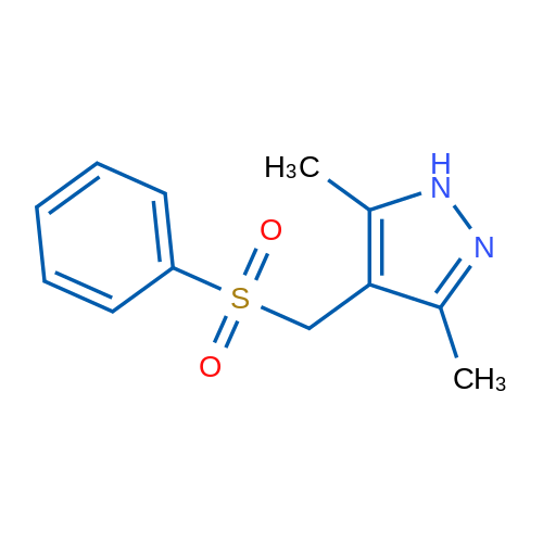 4-[(Benzenesulfonyl)methyl]-3,5-dimethyl-1H-pyrazole 1g