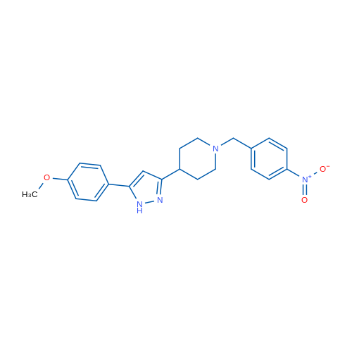 4-[5-(4-Methoxyphenyl)-1H-pyrazol-3-yl]-1-[(4-nitrophenyl)methyl]piperidine 1g