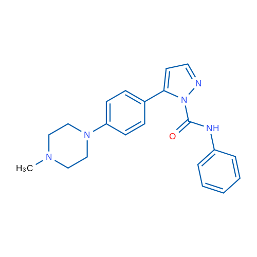 5-[4-(4-Methylpiperazin-1-yl)phenyl]-N-phenyl-1H-pyrazole-1-carboxamide 1g
