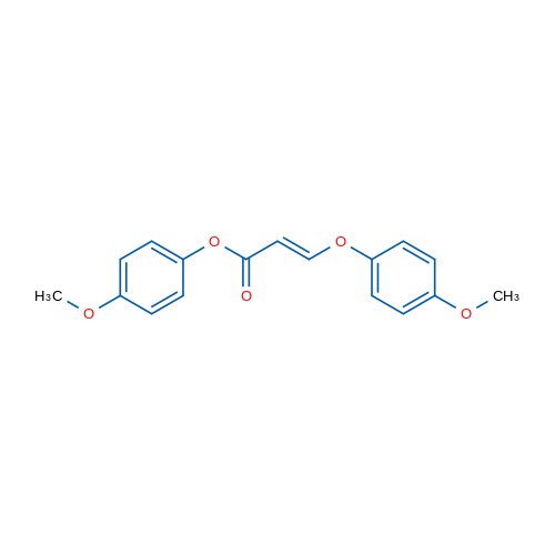 4-Methoxyphenyl (2E)-3-(4-methoxyphenoxy)prop-2-enoate 1g
