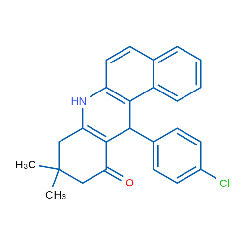 12-(4-Chlorophenyl)-9,9-dimethyl-8,9,10,12-tetrahydrobenzo[a]acridin-11(7H)-one 1g