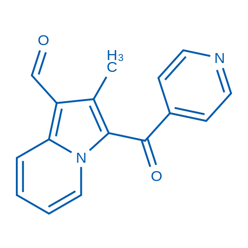 2-Methyl-3-(pyridine-4-carbonyl)-indolizine-1-carbaldehyde 1g