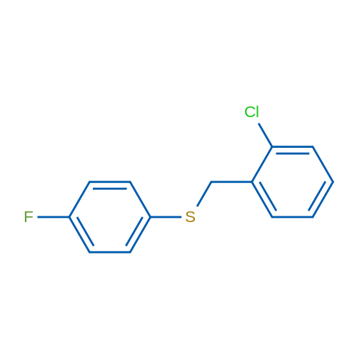 (2-Chlorobenzyl)(4-fluorophenyl)sulfane 1g