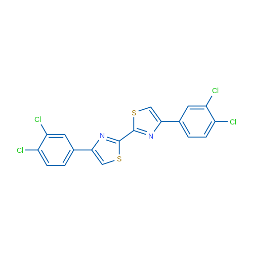 4-(3,4-Dichlorophenyl)-2-[4-(3,4-dichlorophenyl)-1,3-thiazol-2-yl]-1,3-thiazole 1g