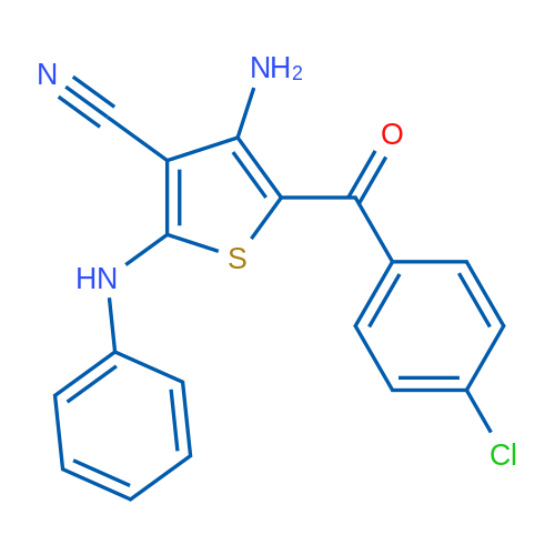 4-Amino-5-(4-chlorobenzoyl)-2-(phenylamino)thiophene-3-carbonitrile 1g